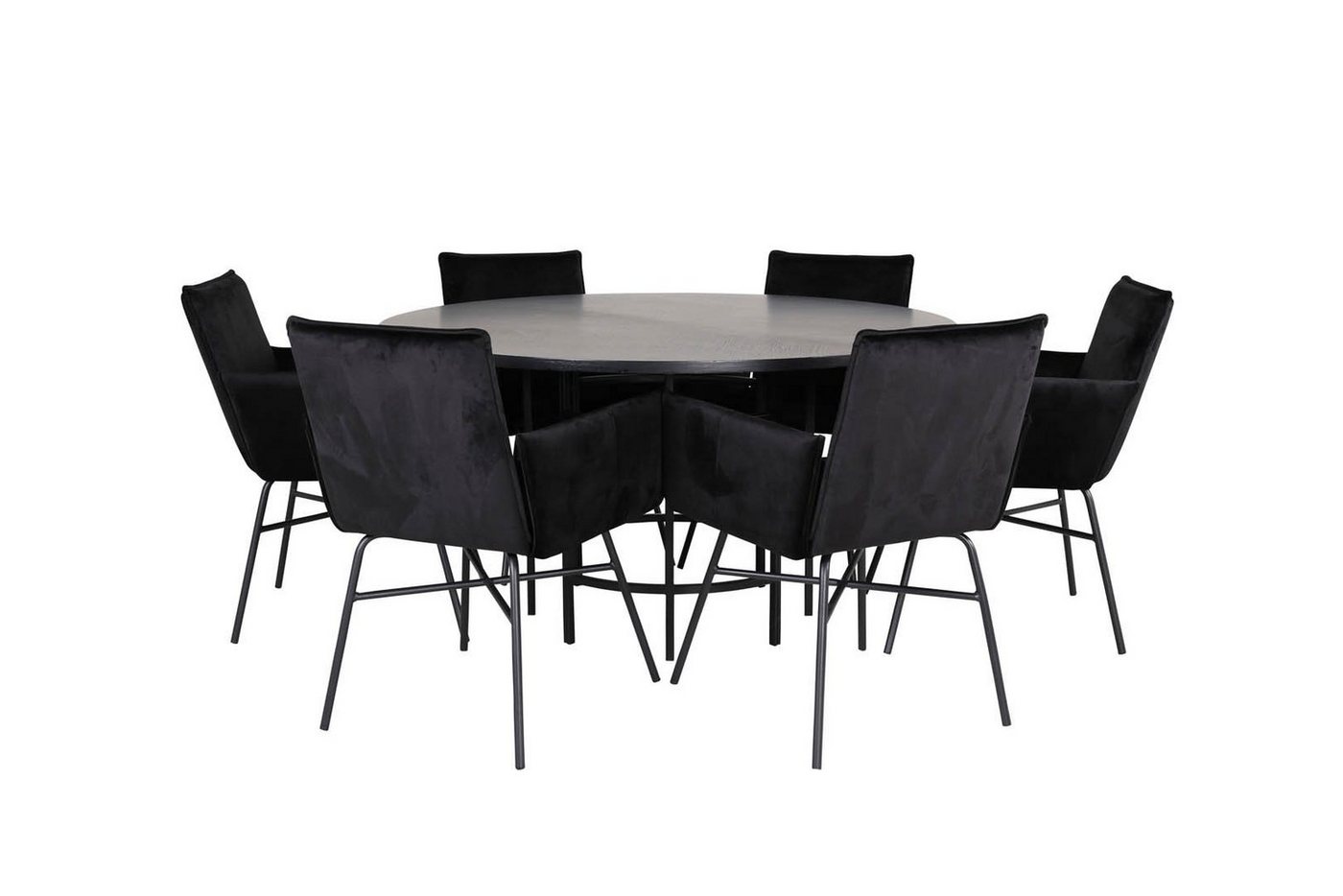 ebuy24 Essgruppe Copenhagen Essgruppe Esstisch braun und 6 Pippi Es, (7-tlg) von ebuy24