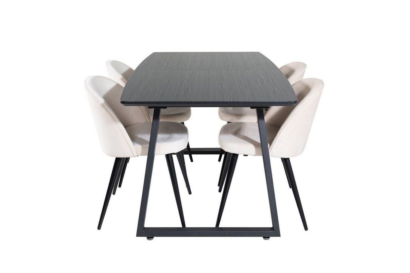 ebuy24 Essgruppe IncaBLBL Essgruppe Esstisch Ausziehbarer Tisch L&a, (5-tlg) von ebuy24