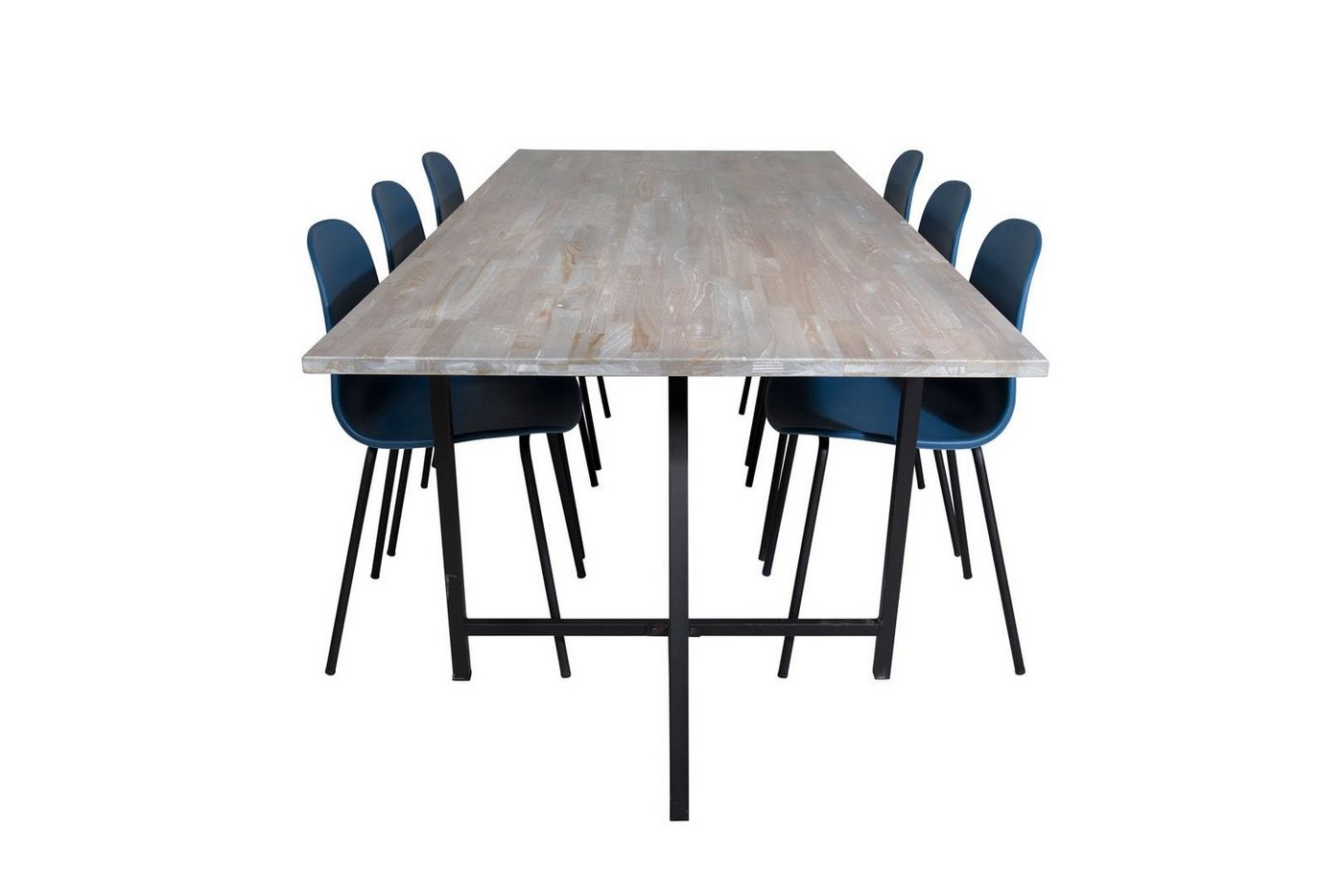 ebuy24 Essgruppe Jepara Essgruppe Esstisch Teak und 6 Arctic Esszim, (7-tlg) von ebuy24