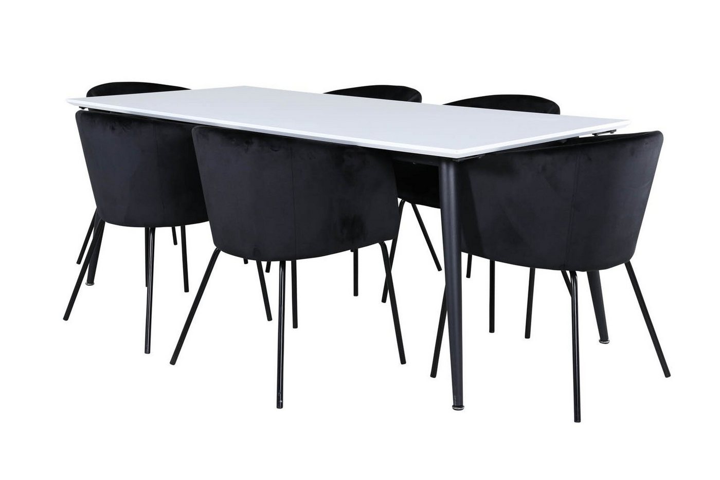 ebuy24 Essgruppe Jimmy195 Essgruppe Esstisch Ausziehbarer Tisch L&a, (7-tlg) von ebuy24