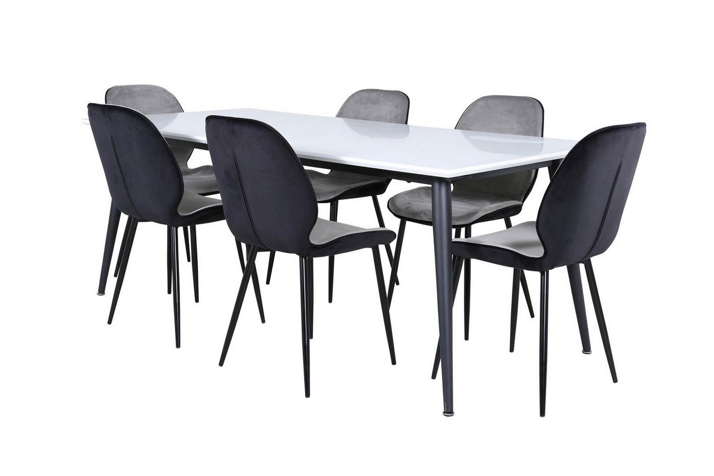 ebuy24 Essgruppe Jimmy195 Essgruppe Esstisch Ausziehbarer Tisch L&a, (7-tlg) von ebuy24