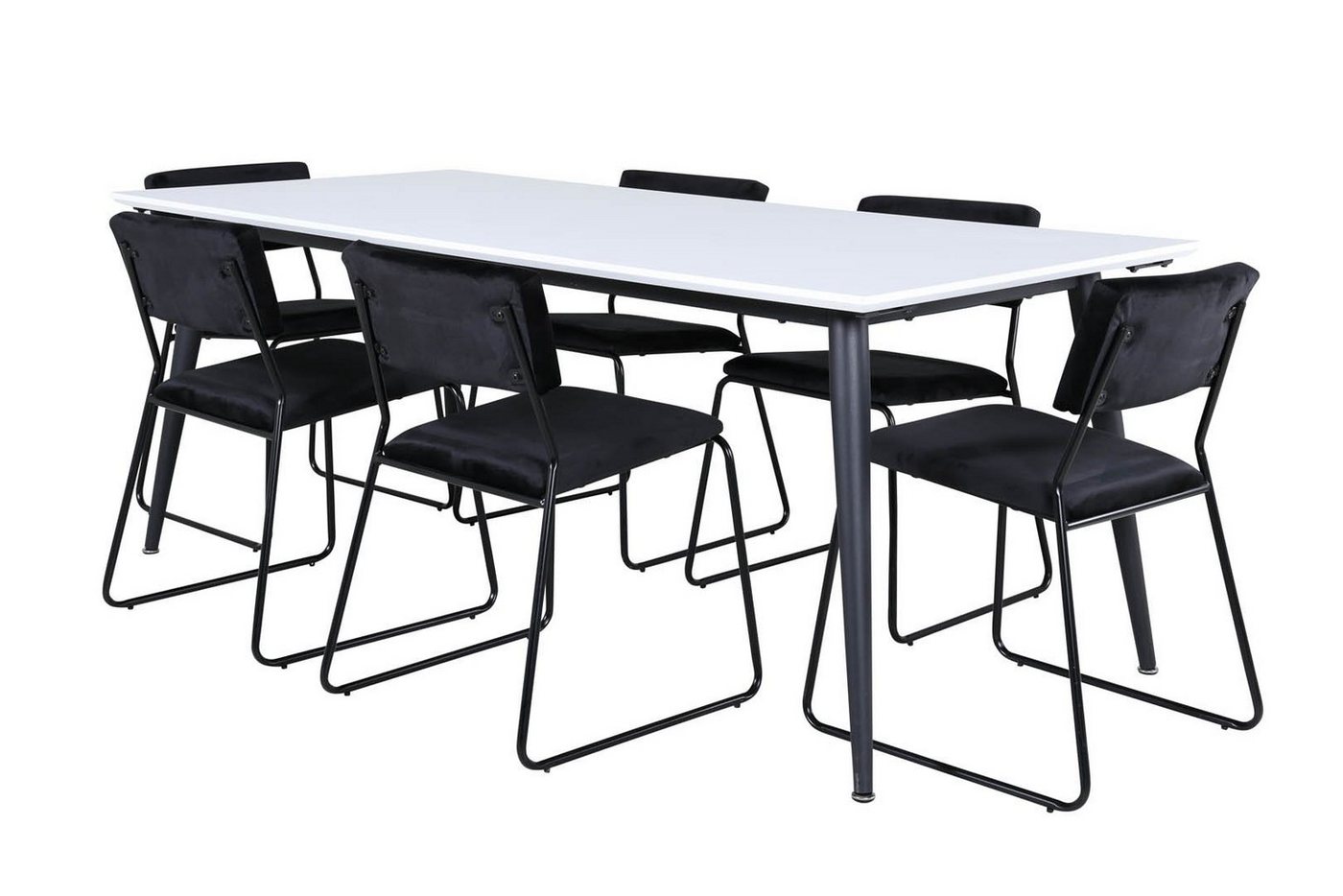 ebuy24 Essgruppe Jimmy195 Essgruppe Esstisch Ausziehbarer Tisch L&a, (7-tlg) von ebuy24