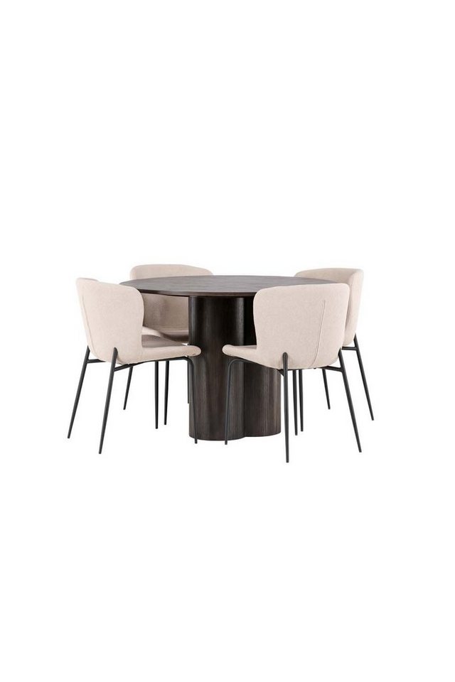 ebuy24 Essgruppe Olivia Essgruppe Tisch mocca und 4 Modesto Stühle von ebuy24