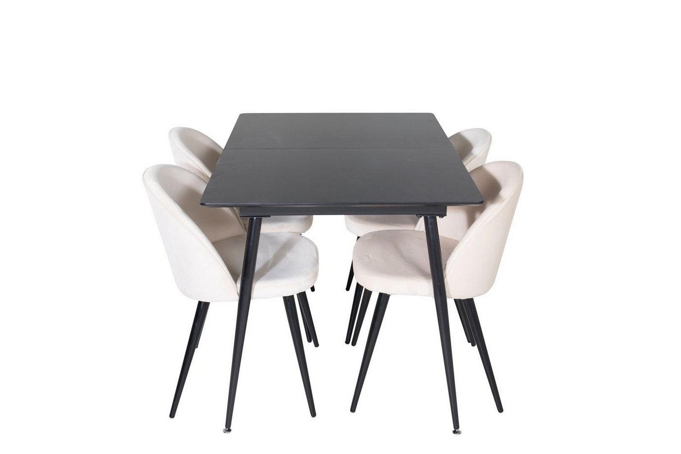 ebuy24 Essgruppe SilarBLExt Essgruppe Esstisch Ausziehbarer Tisch L, (5-tlg) von ebuy24