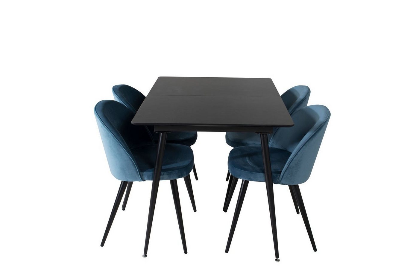 ebuy24 Essgruppe SilarBLExt Essgruppe Esstisch Ausziehbarer Tisch L, (5-tlg) von ebuy24