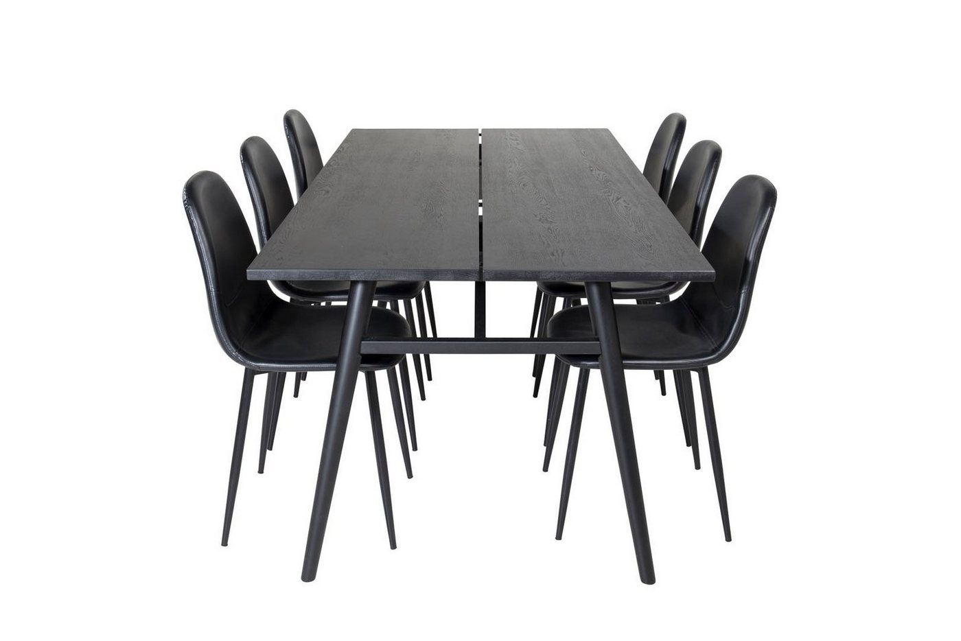 ebuy24 Essgruppe Sleek Essgruppe Esstisch Ausziehbarer Tisch Lä, (7-tlg) von ebuy24