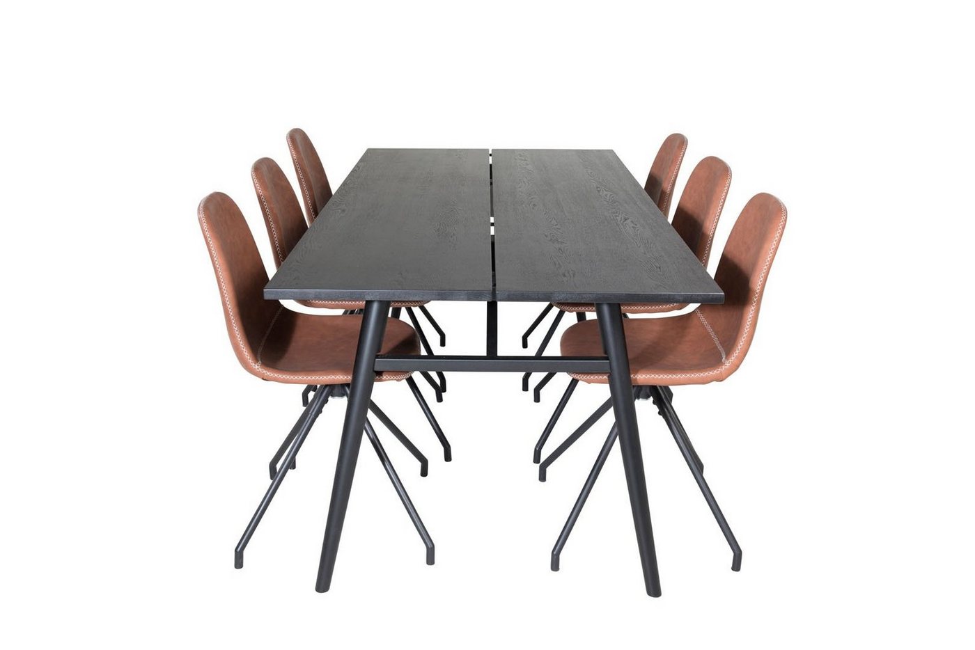 ebuy24 Essgruppe Sleek Essgruppe Esstisch Ausziehbarer Tisch Lä, (7-tlg) von ebuy24