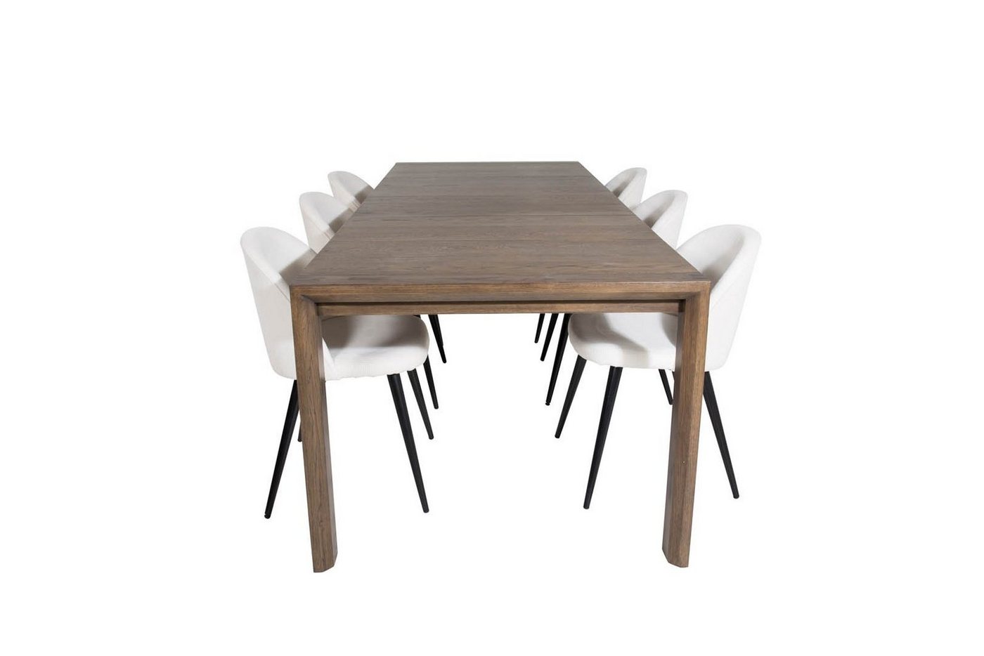 ebuy24 Essgruppe SliderOS Essgruppe Esstisch Ausziehbarer Tisch L&a, (7-tlg) von ebuy24