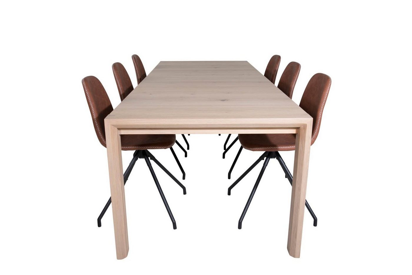 ebuy24 Essgruppe SliderWW Essgruppe Esstisch Ausziehbarer Tisch L&a, (7-tlg) von ebuy24