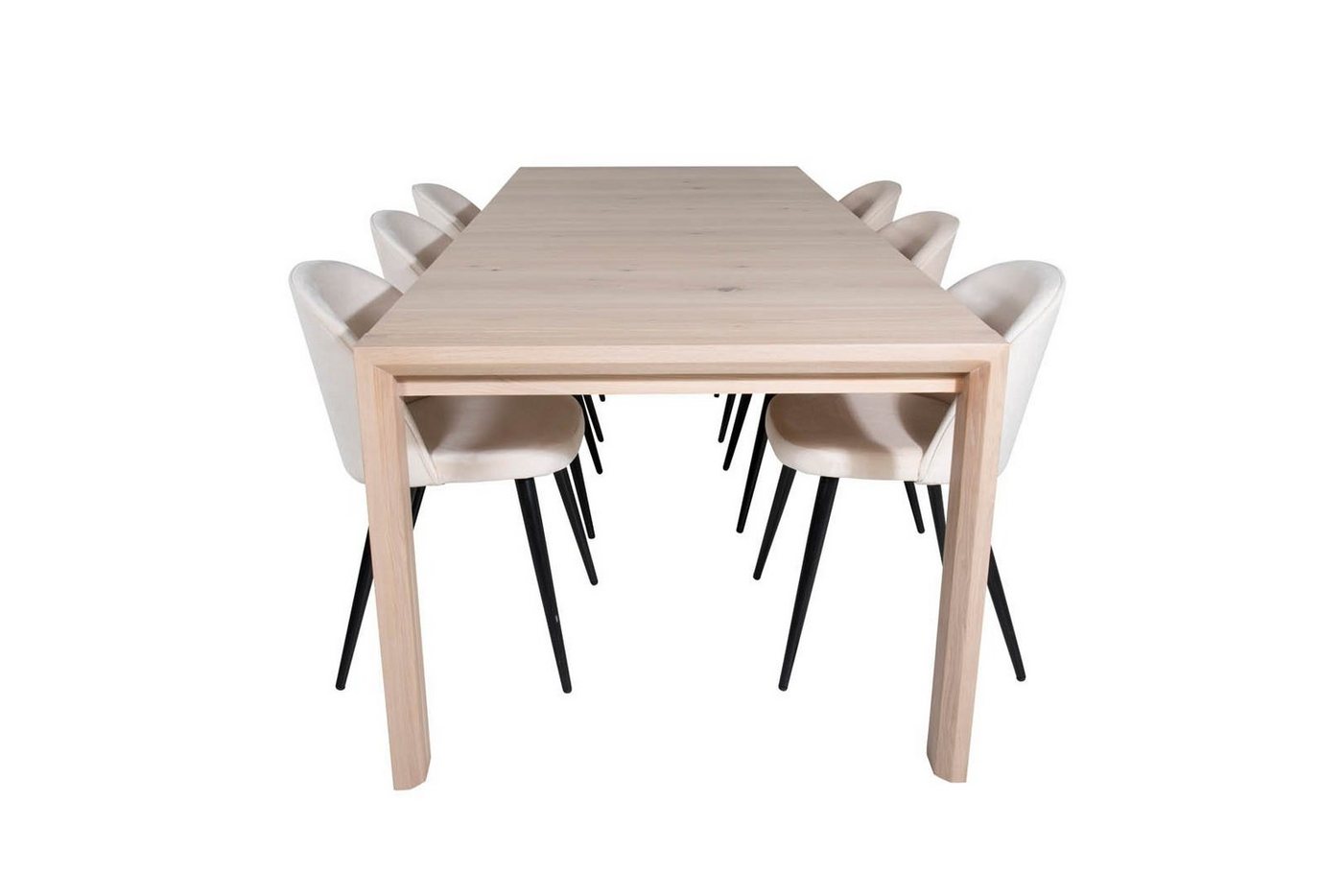 ebuy24 Essgruppe SliderWW Essgruppe Esstisch Ausziehbarer Tisch L&a, (7-tlg) von ebuy24