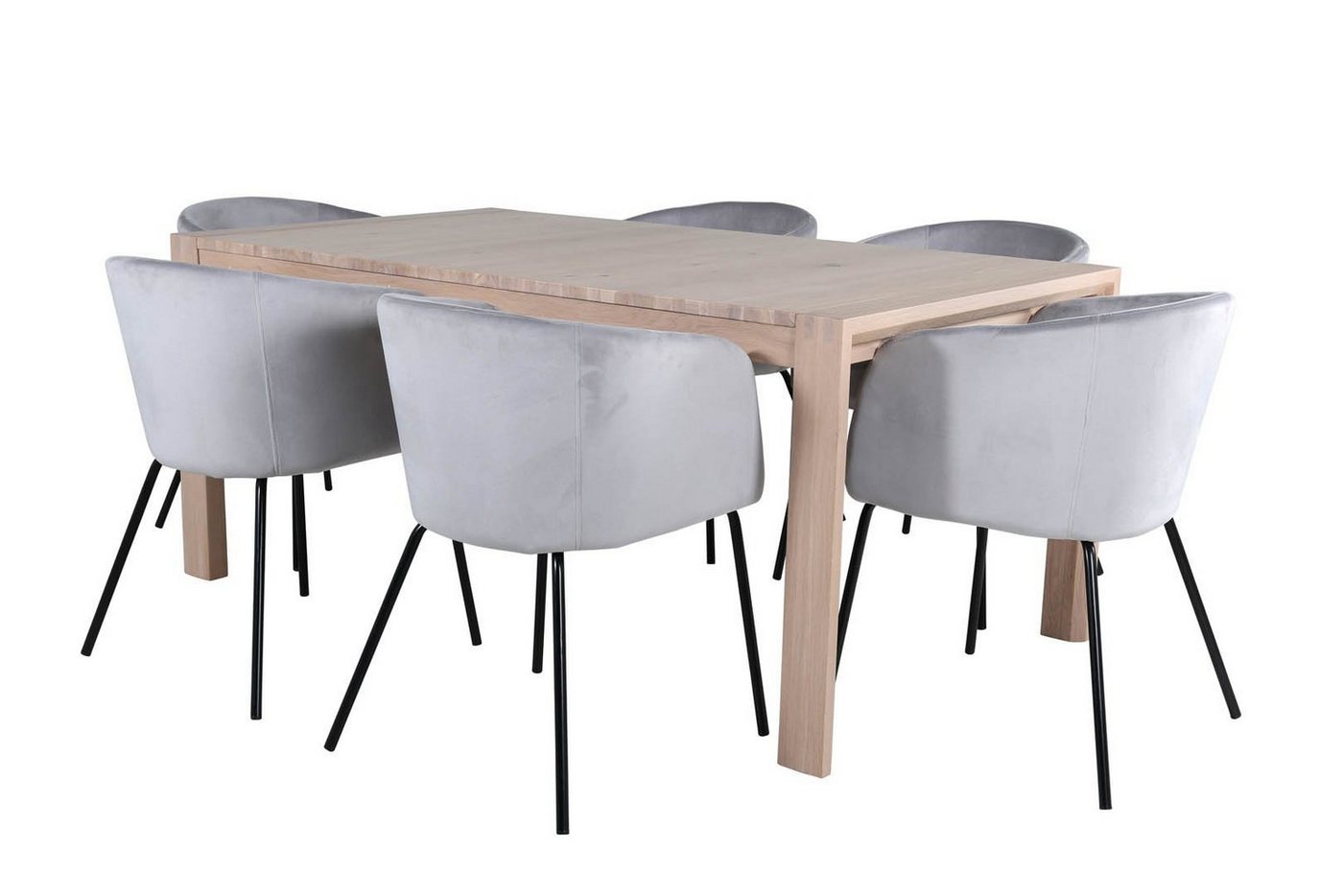 ebuy24 Essgruppe SliderWW Essgruppe Esstisch Ausziehbarer Tisch L&a, (7-tlg) von ebuy24