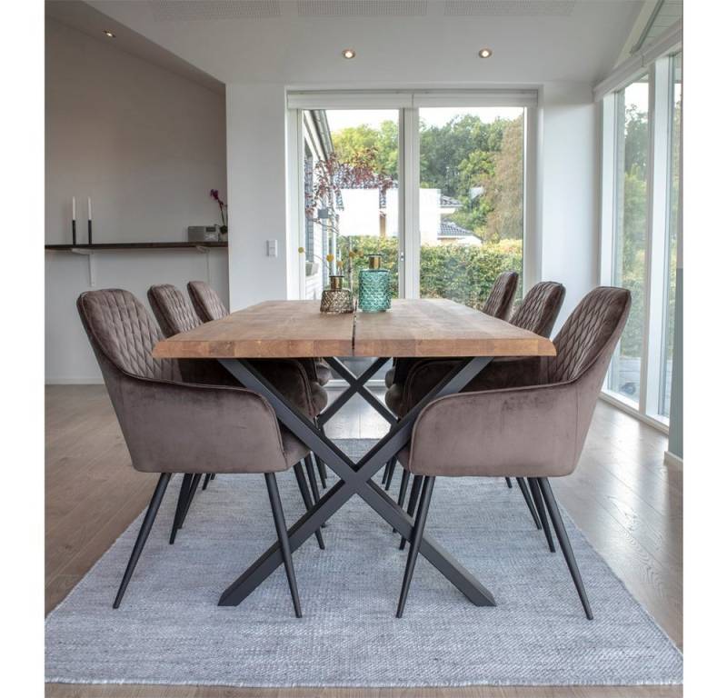 ebuy24 Essgruppe Tony Essgruppe, 1 Esstisch und 6 Stühle mush von ebuy24