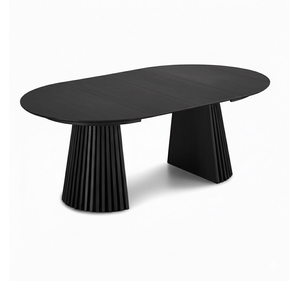 ebuy24 Esstisch Tokyo Esstisch inkl. 2 Zusatzplatten ø120x120-160- von ebuy24