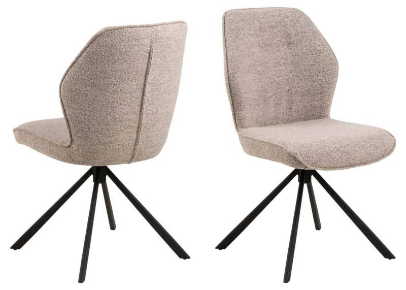ebuy24 Esszimmerstuhl 2er Set Aura Esszimmerstuhl beige. (2 St) von ebuy24