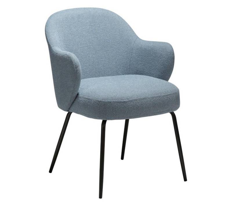 ebuy24 Esszimmerstuhl 2er Set Bae Esszimmerstuhl mit Armlehnen Bouclé bl von ebuy24