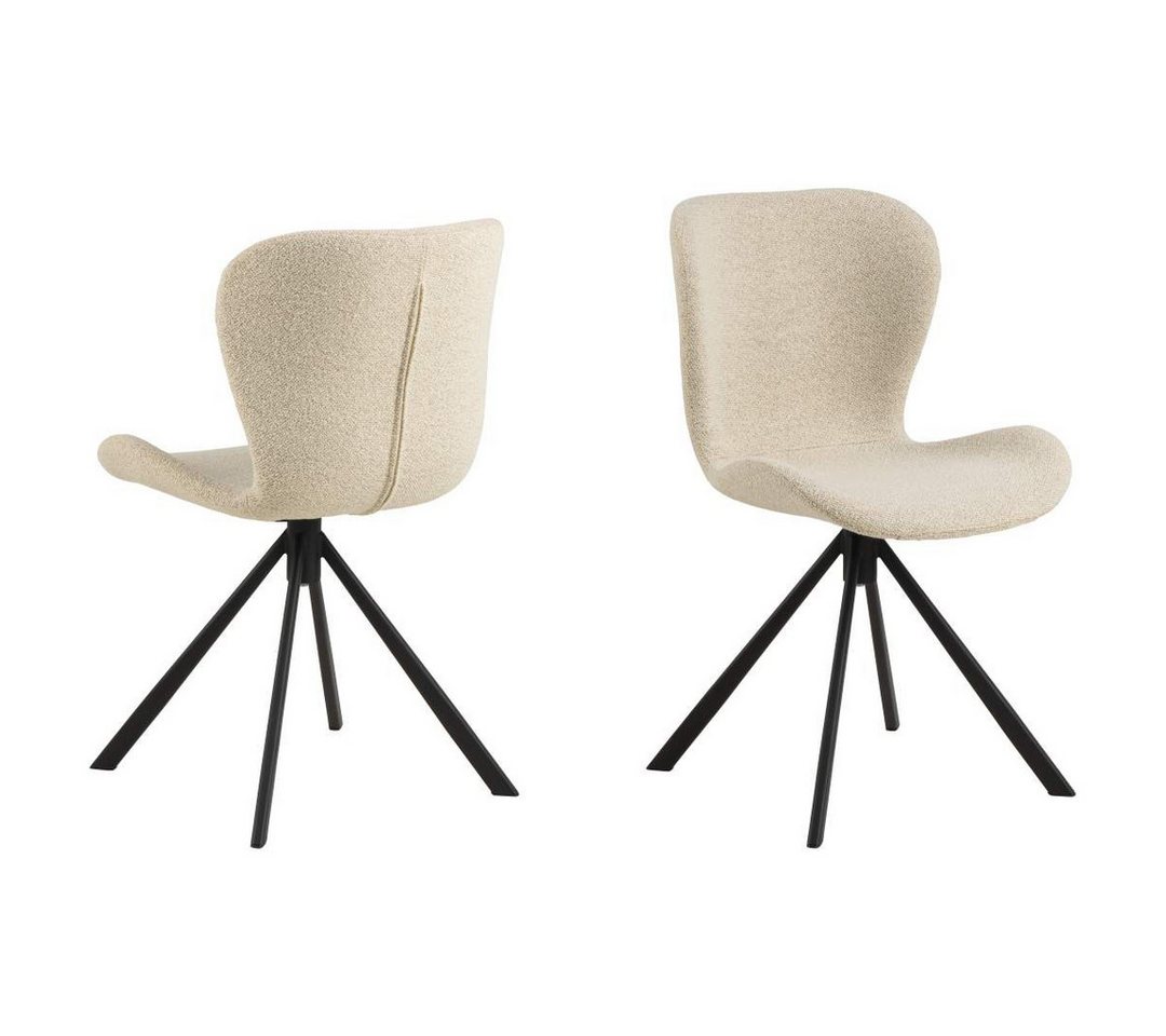 ebuy24 Esszimmerstuhl 2er Set BatildaA1 Esszimmerstuhl Drehfunktion beig (2 St) von ebuy24