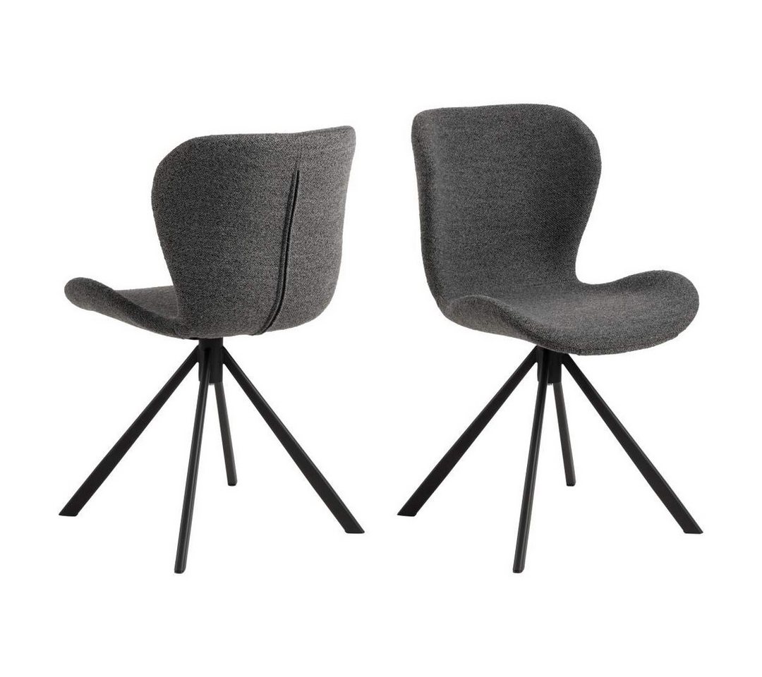 ebuy24 Esszimmerstuhl 2er Set BatildaA1 Esszimmerstuhl Drehfunktion grau (2 St) von ebuy24