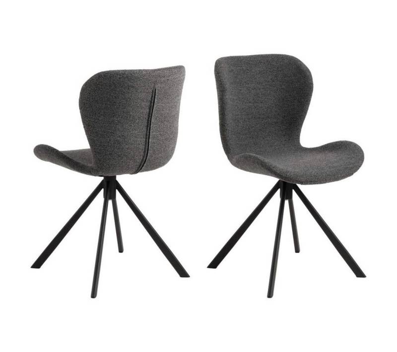 ebuy24 Esszimmerstuhl 2er Set BatildaA1 Esszimmerstuhl Drehfunktion grau (2 St) von ebuy24