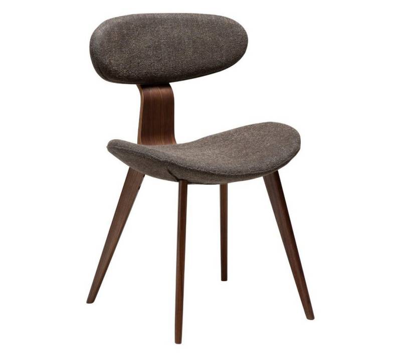 ebuy24 Esszimmerstuhl 2er Set Buckle Esszimmerstuhl Bouclé braun. von ebuy24