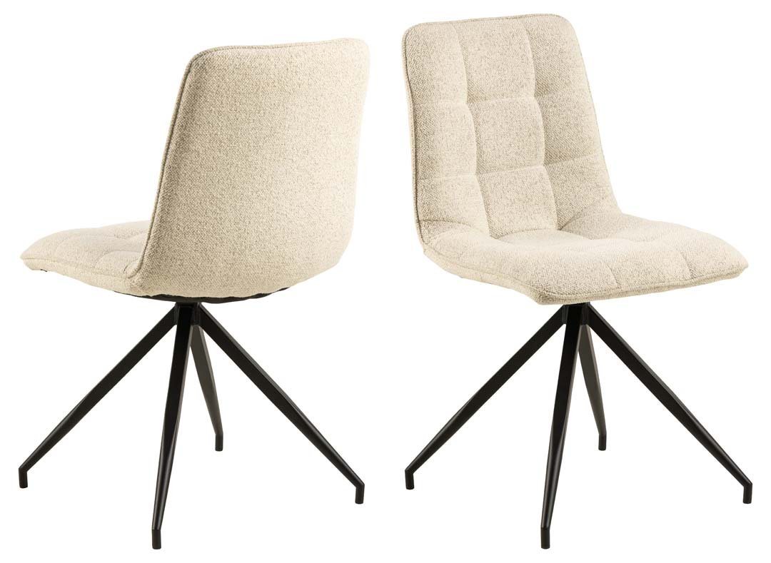 ebuy24 Esszimmerstuhl 2er Set Capone Esszimmerstuhl beige. (2 St) von ebuy24