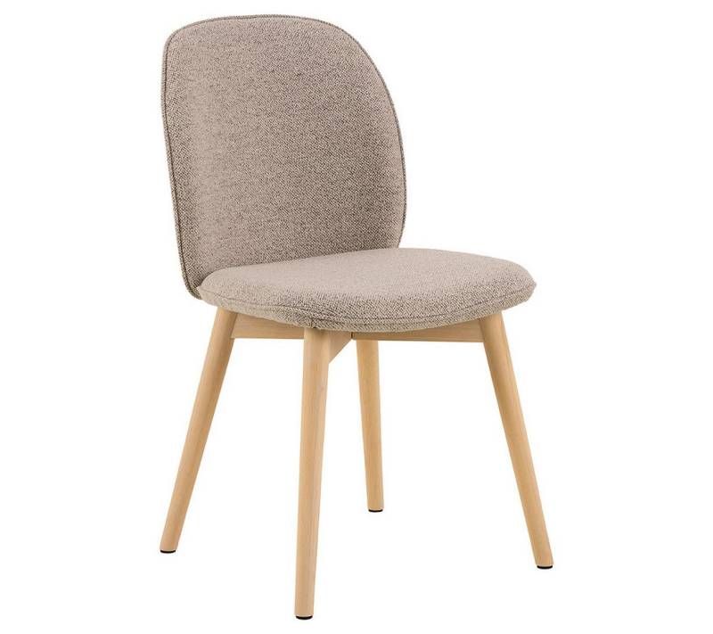 ebuy24 Esszimmerstuhl 2er Set Cindy Esszimmerstuhl Bouclé beige. von ebuy24