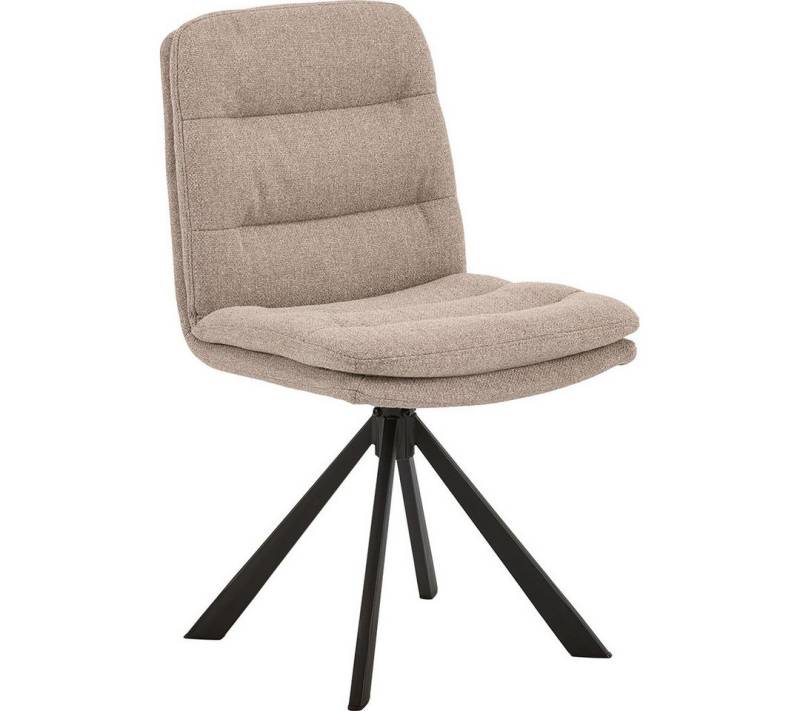 ebuy24 Esszimmerstuhl 2er Set Dean Esszimmerstuhl Stoff beige. von ebuy24