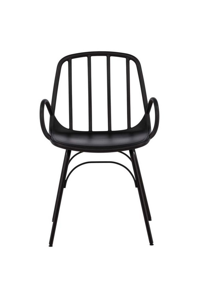 ebuy24 Esszimmerstuhl 2er Set Dyrön Esszimmerstuhl mit Armlehne schwarz. (2 St) von ebuy24