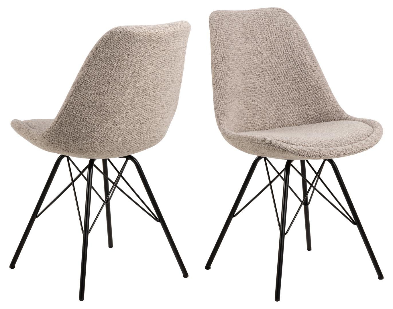 ebuy24 Esszimmerstuhl 2er Set Eris Esszimmerstuhl beige. (2 St) von ebuy24