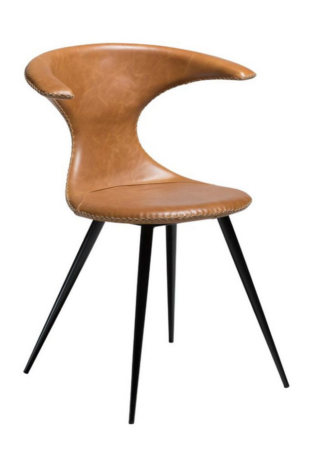ebuy24 Esszimmerstuhl 2er Set Flair Dan-Form Esszimmerstuhl Echtes Leder von ebuy24