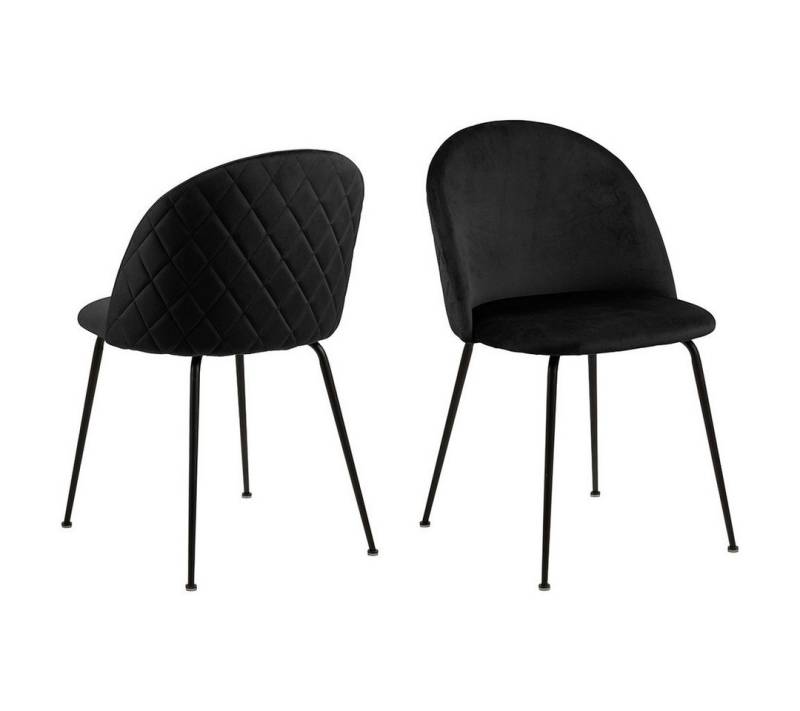 ebuy24 Esszimmerstuhl 2er Set Louise Esszimmerstuhl Velour schwarz. (2 St) ebuy24 Esszimmerstuhl 2er Set Louise Esszimmerstuhl Velour schwarz. (2 St) von ebuy24