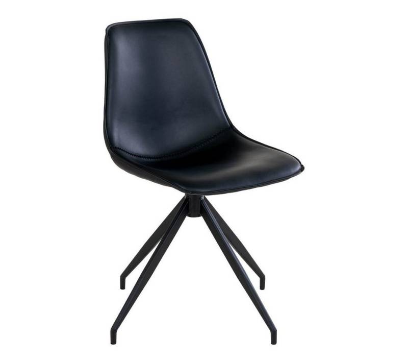 ebuy24 Esszimmerstuhl 2er Set Monaco Esszimmerstuhl PU Kunstleder schwar (2 St) von ebuy24