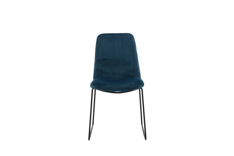 ebuy24 Esszimmerstuhl 2er Set Muce Esszimmerstuhl Velour blau. (2 St) von ebuy24