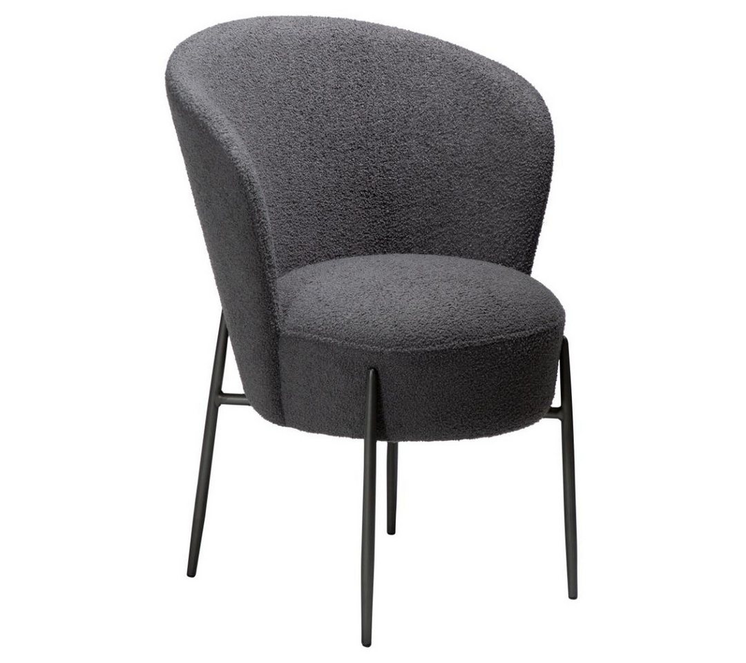 ebuy24 Esszimmerstuhl 2er Set Orbit Dan-Form Esszimmerstuhl Bouclé von ebuy24