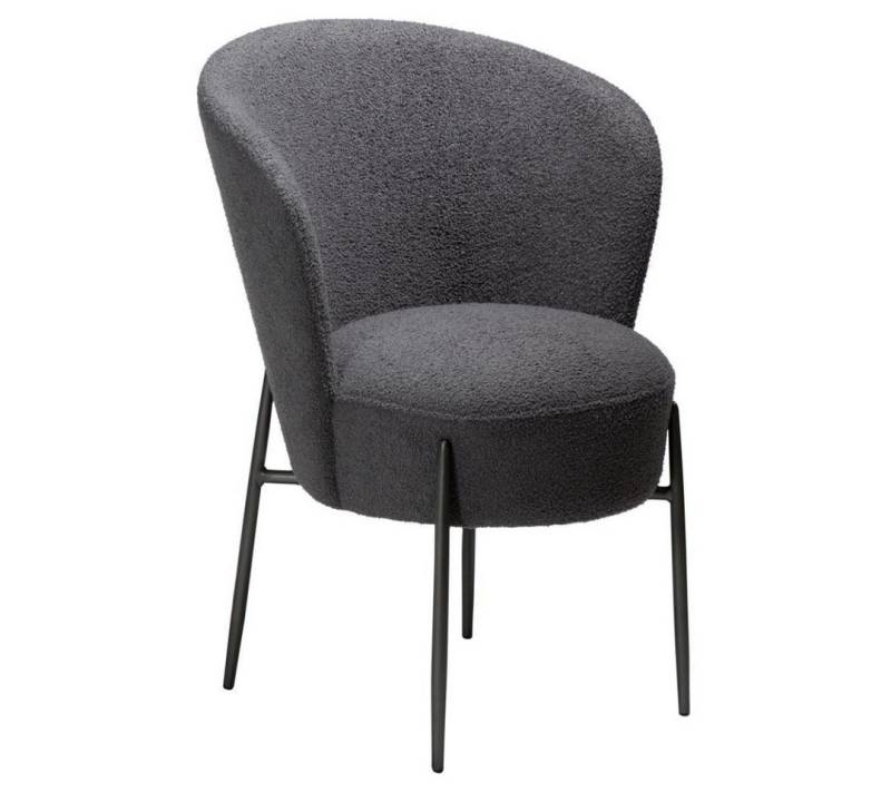 ebuy24 Esszimmerstuhl 2er Set Orbit Dan-Form Esszimmerstuhl Bouclé von ebuy24