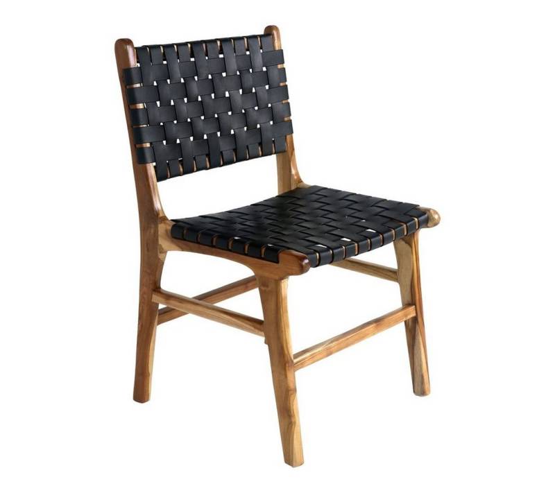 ebuy24 Esszimmerstuhl 2er Set Perugia Esszimmerstuhl natur, schwarz. (2 St) von ebuy24