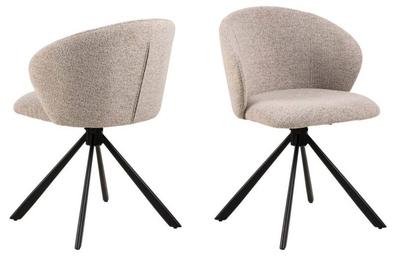ebuy24 Esszimmerstuhl 2er Set Pippa Esszimmerstuhl beige. (2 St) von ebuy24