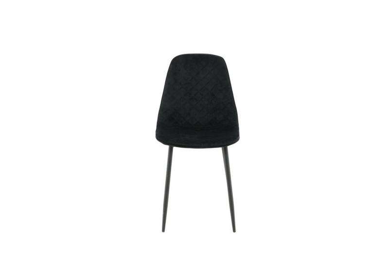 ebuy24 Esszimmerstuhl 2er Set PolarDiamond Esszimmerstuhl Velour schwarz (2 St) von ebuy24