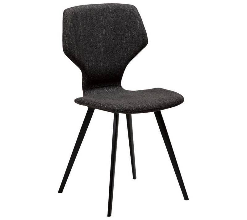 ebuy24 Esszimmerstuhl 2er Set S.I.T Esszimmerstuhl Bouclé schwarz. von ebuy24