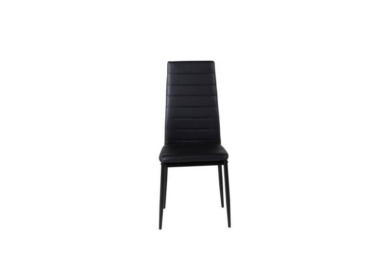 ebuy24 Esszimmerstuhl 2er Set Slim Esszimmerstuhl PU Kunstleder schwarz. (2 St) von ebuy24