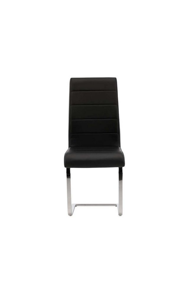ebuy24 Esszimmerstuhl 2er Set Tempo Esszimmerstuhl PU Kunstleder schwarz (2 St) von ebuy24
