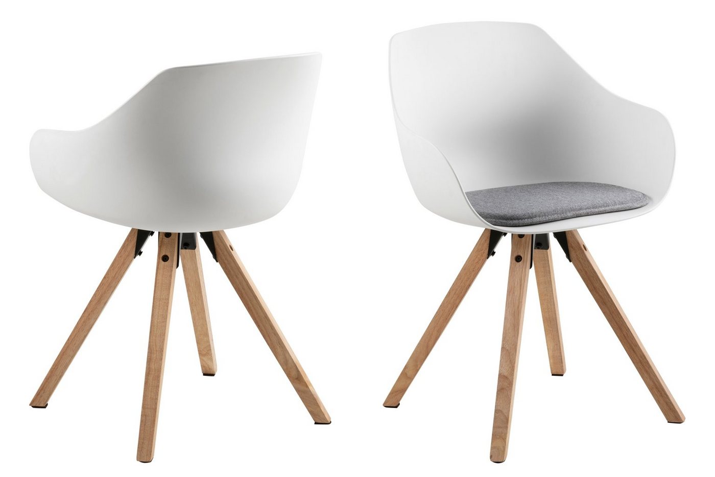 ebuy24 Esszimmerstuhl 2er Set Time Esszimmerstuhl weiss und hellgraue Au (2 St) ebuy24 Esszimmerstuhl 2er Set Time Esszimmerstuhl weiss und hellgraue Au (2 St) von ebuy24