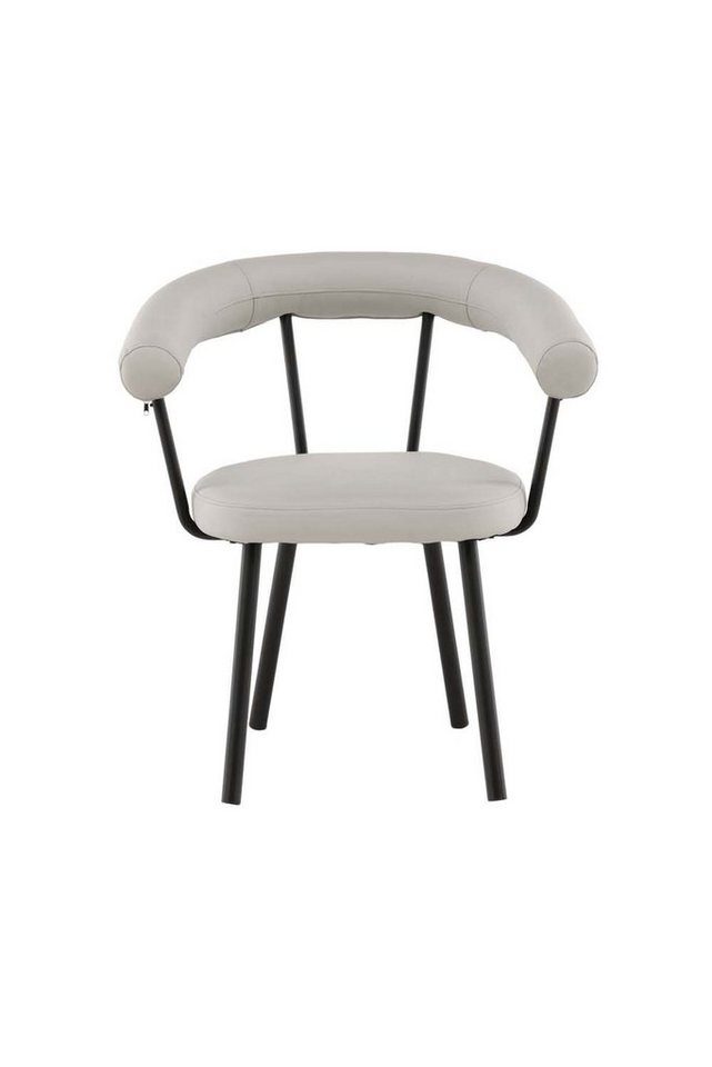 ebuy24 Esszimmerstuhl 2er Set Västerås Esszimmerstuhl mit Armlehne PU Ku (2 St) von ebuy24