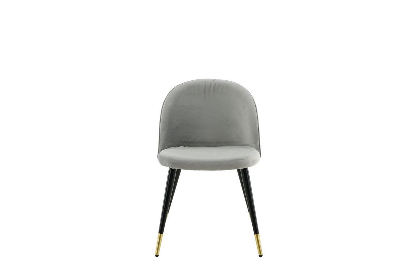 ebuy24 Esszimmerstuhl 2er Set Velvet Esszimmerstuhl Velour hellgrau. (2 St) von ebuy24