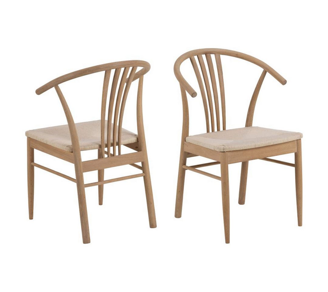 ebuy24 Esszimmerstuhl 2er Set York Esszimmerstuhl mit Armlehne Eiche. (2 St) von ebuy24
