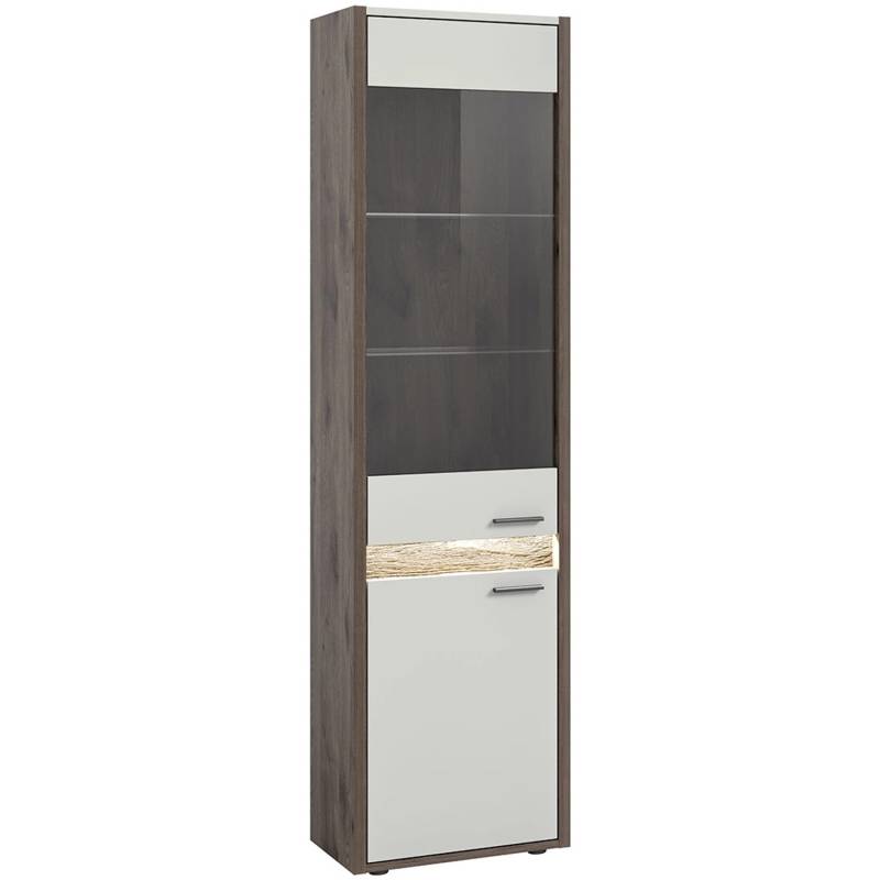 ebuy24 Falcona Vitrinenschrank 2 Türen inkl LED Beleuchtung Hellgrau ebuy24 Falcona Vitrinenschrank 2 Türen inkl LED Beleuchtung Hellgrau von ebuy24
