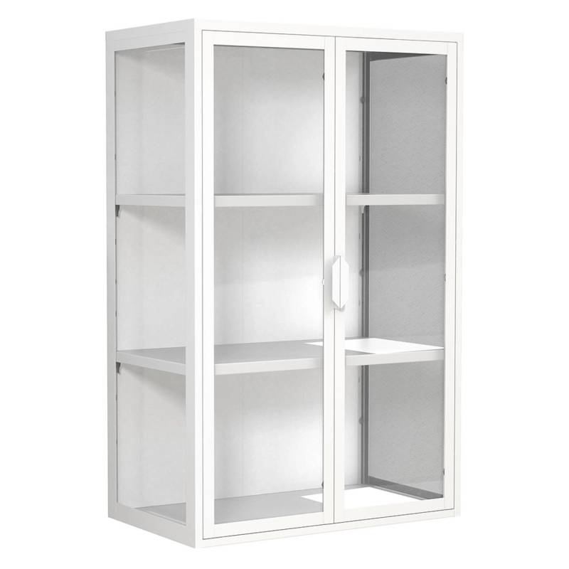 ebuy24 FlokasVL Vitrinenschrank Wandhängend 2 Türen Weiß ebuy24 FlokasVL Vitrinenschrank Wandhängend 2 Türen Weiß von ebuy24