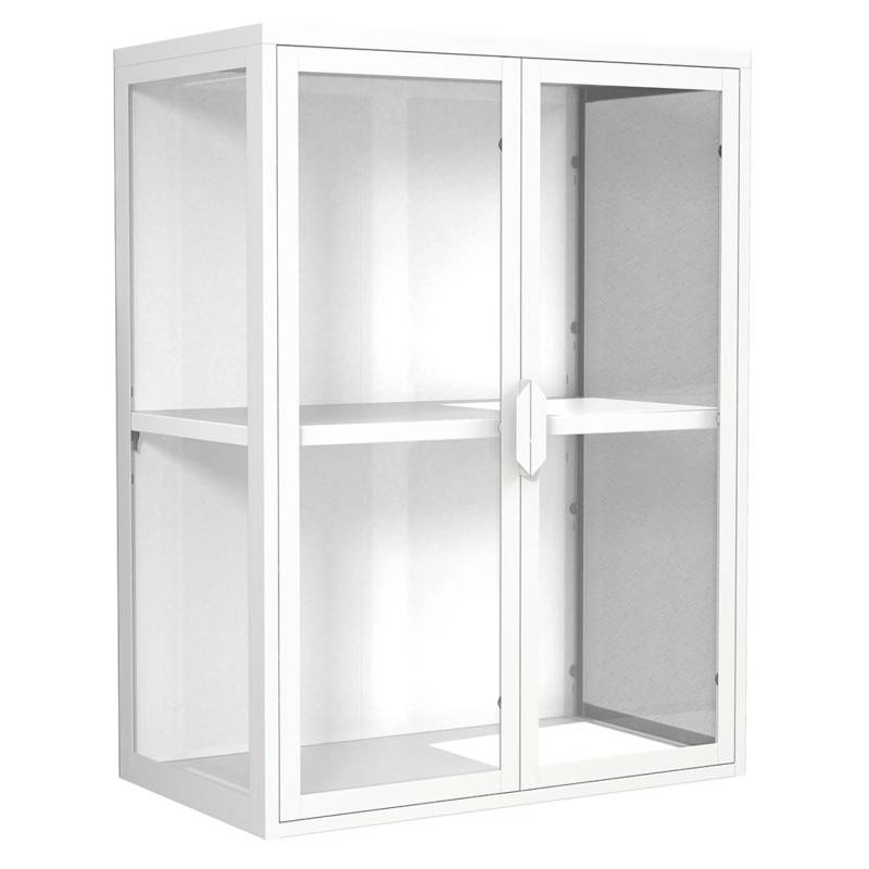 ebuy24 FlokasVM Vitrinenschrank Wandhängend 2 Türen Weiß ebuy24 FlokasVM Vitrinenschrank Wandhängend 2 Türen Weiß von ebuy24