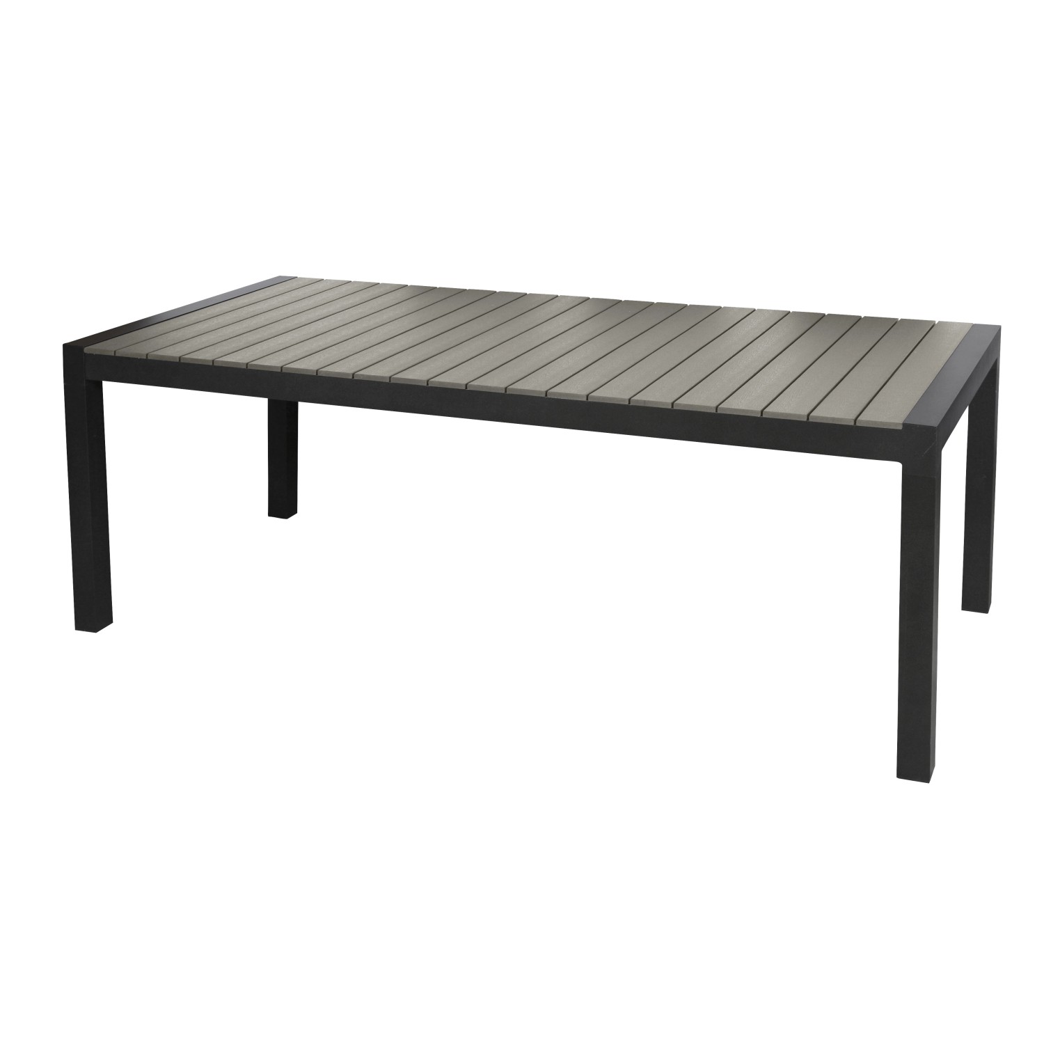 ebuy24 Garp Gartentisch mit 2 Zusatzplatten 223-343 cm Schwarz Grau ebuy24 Garp Gartentisch mit 2 Zusatzplatten 223-343 cm Schwarz Grau von ebuy24
