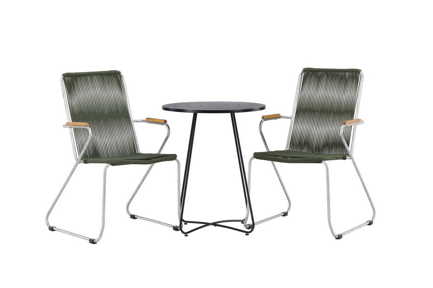 ebuy24 Garten-Essgruppe Bacong Gartenset Tisch, 2 Stühle schwarz,grün. ebuy24 Garten-Essgruppe Bacong Gartenset Tisch, 2 Stühle schwarz,grün. von ebuy24