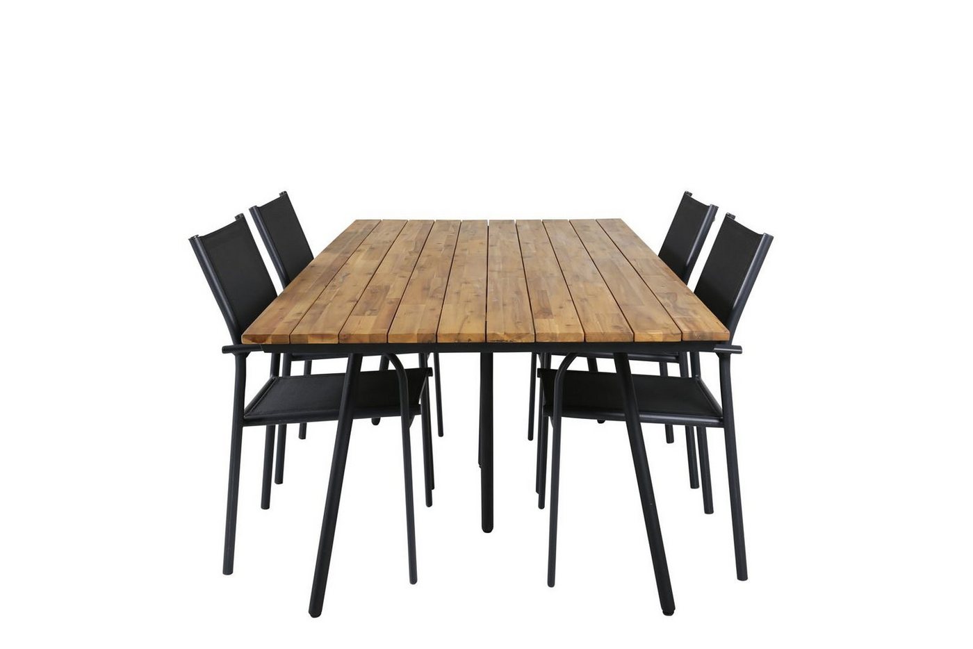 ebuy24 Garten-Essgruppe Chan Gartenset Tisch 100x200cm und 4 Stühle Santor von ebuy24